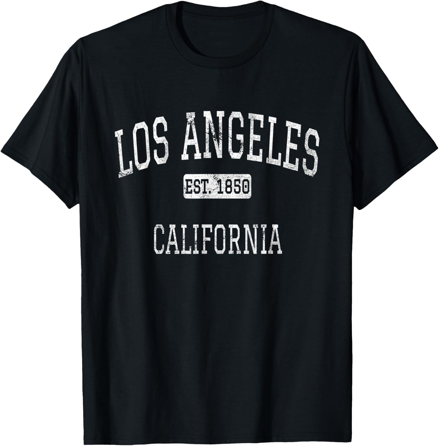 Los Angeles California CA Vintage T-Shirt - T-Shirt | Black