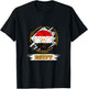 Soccer Country Flag Egypt (D003-0009) T-Shirt - T-Shirt | Black