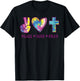 Peace Love Pray God Jesus Christian Hippie Men Women Kids T-Shirt - T-Shirt | Black