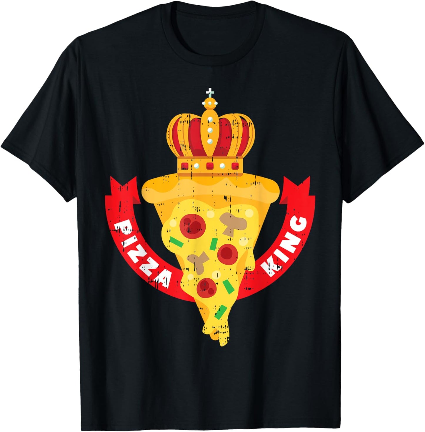 Pizza King Crown Funny Mexican Cinco De Mayo 2020 T-Shirt - T-Shirt | Black