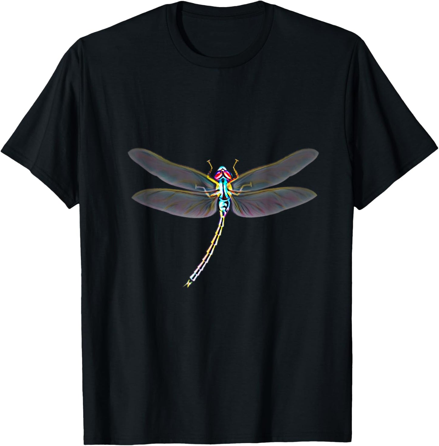 Dragonfly Insect Motif colorful Insects Wings Dragonflies T-Shirt - T-Shirt | Black
