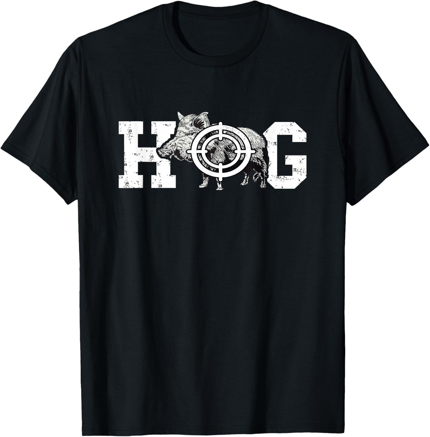 Hog Boar Wild Hog Hunting Wild Boar Pigs Wild Hog Hunting T-Shirt - T-Shirt | Black