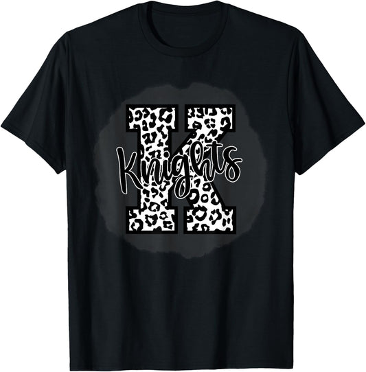 Knights School Sports Fan Team Spirit Women Kids T-Shirt - T-Shirt | Black