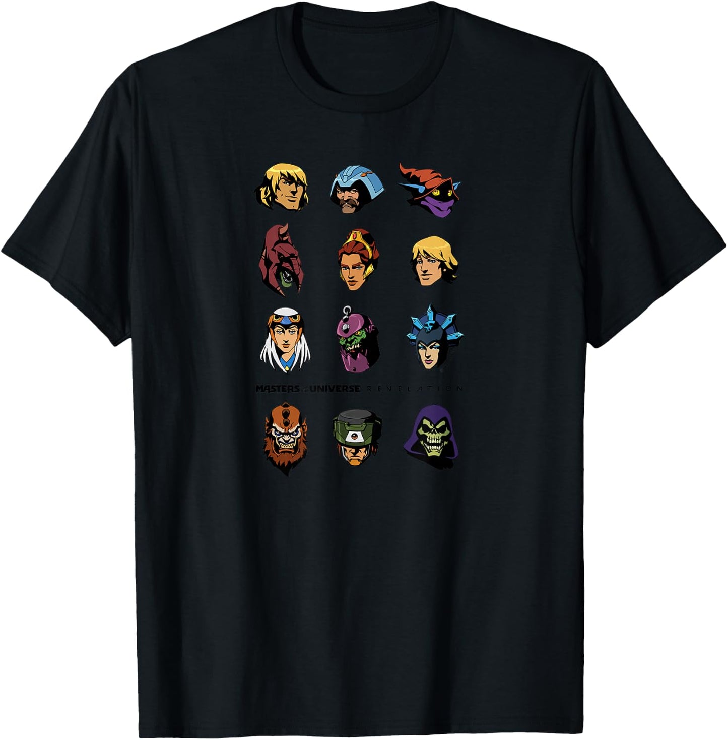 Masters of The Universe: Revelation - Character Faces T-Shirt - T-Shirt | Black
