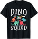 Dino Squad Fossils Dinsosaur T-Shirt - T-Shirt | Black