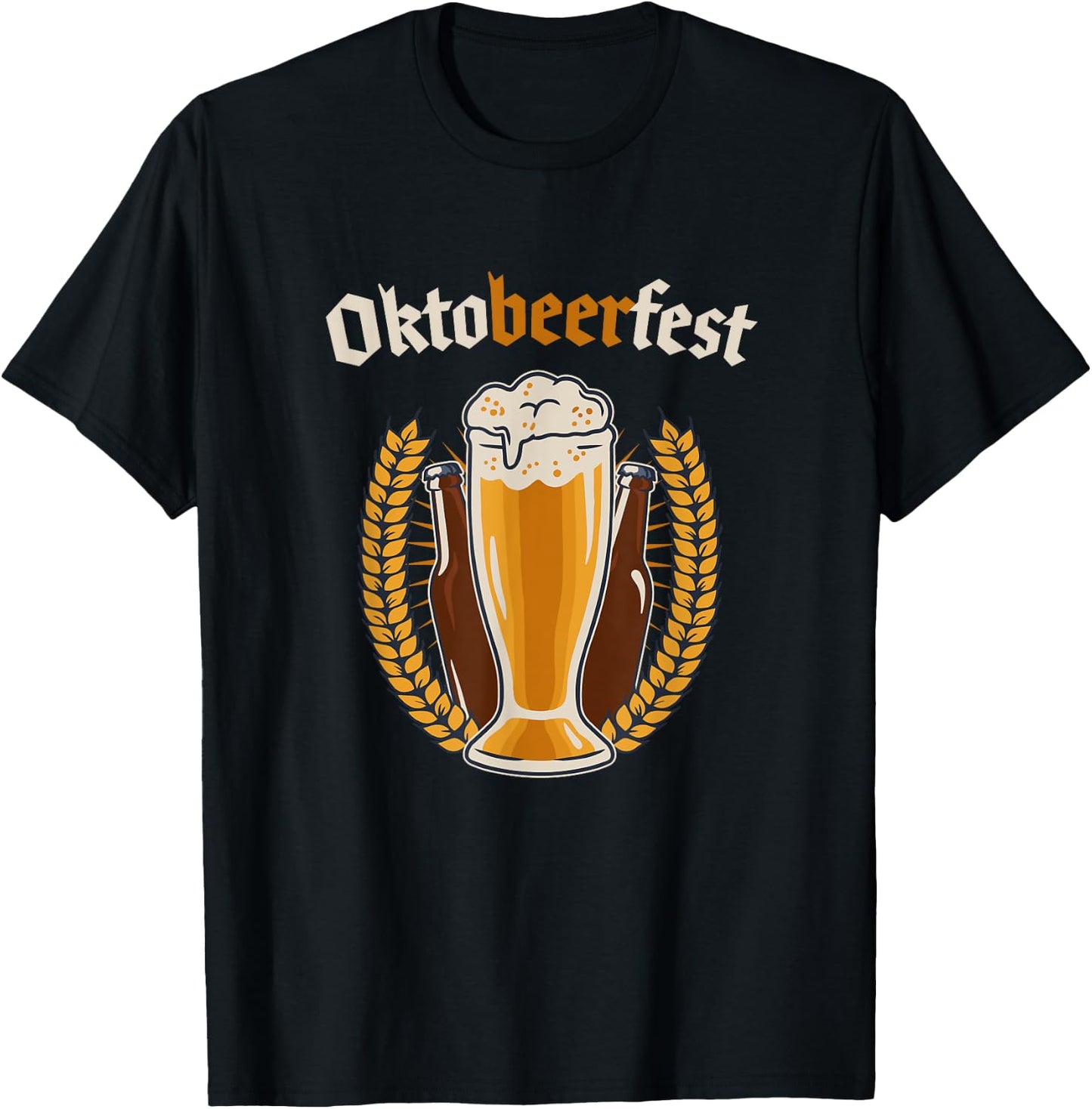 Oktoberfest Word Game Beer Festival Beer Men Fun T-Shirt - T-Shirt | Black