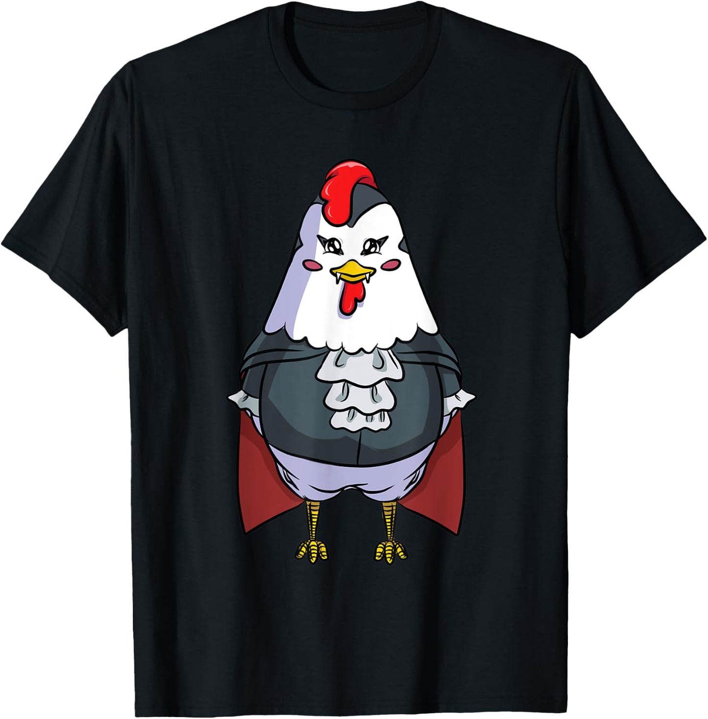 Chicken Vampire Costume for Halloween Chickens T-Shirt - T-Shirt | Black