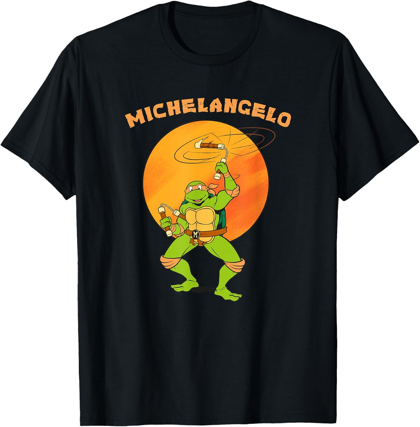Michelangelo Standing Tall T-Shirt - T-Shirt | Black
