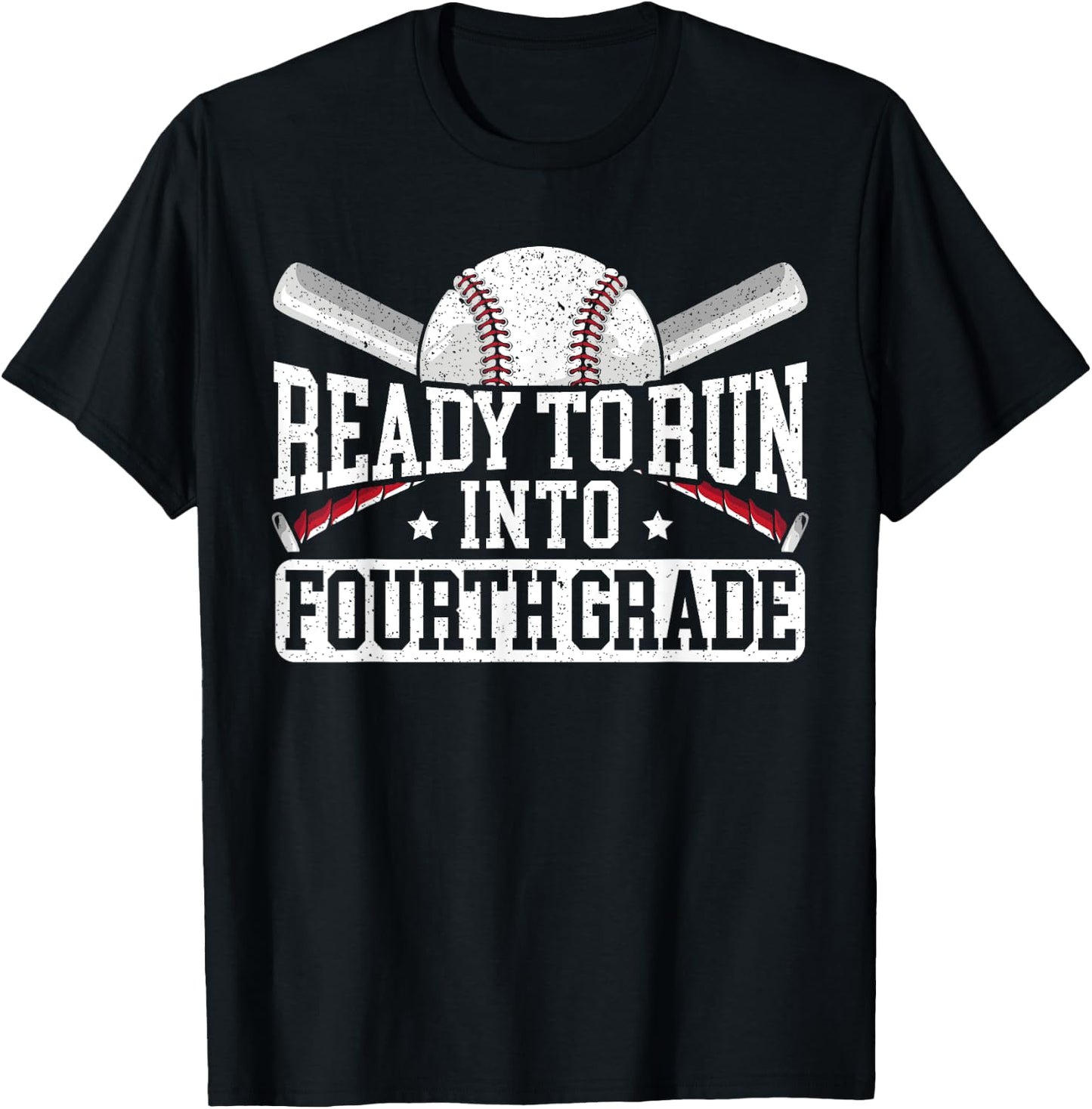 Ready To Run Into Fourth Grade First Day Of School T-Shirt - T-Shirt | Black