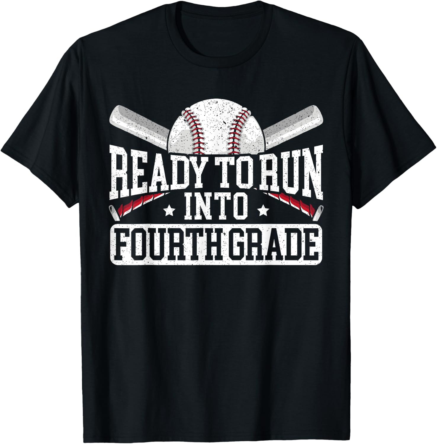 Ready To Run Into Fourth Grade First Day Of School T-Shirt - T-Shirt | Black