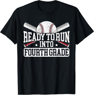 Ready To Run Into Fourth Grade First Day Of School T-Shirt - T-Shirt | Black