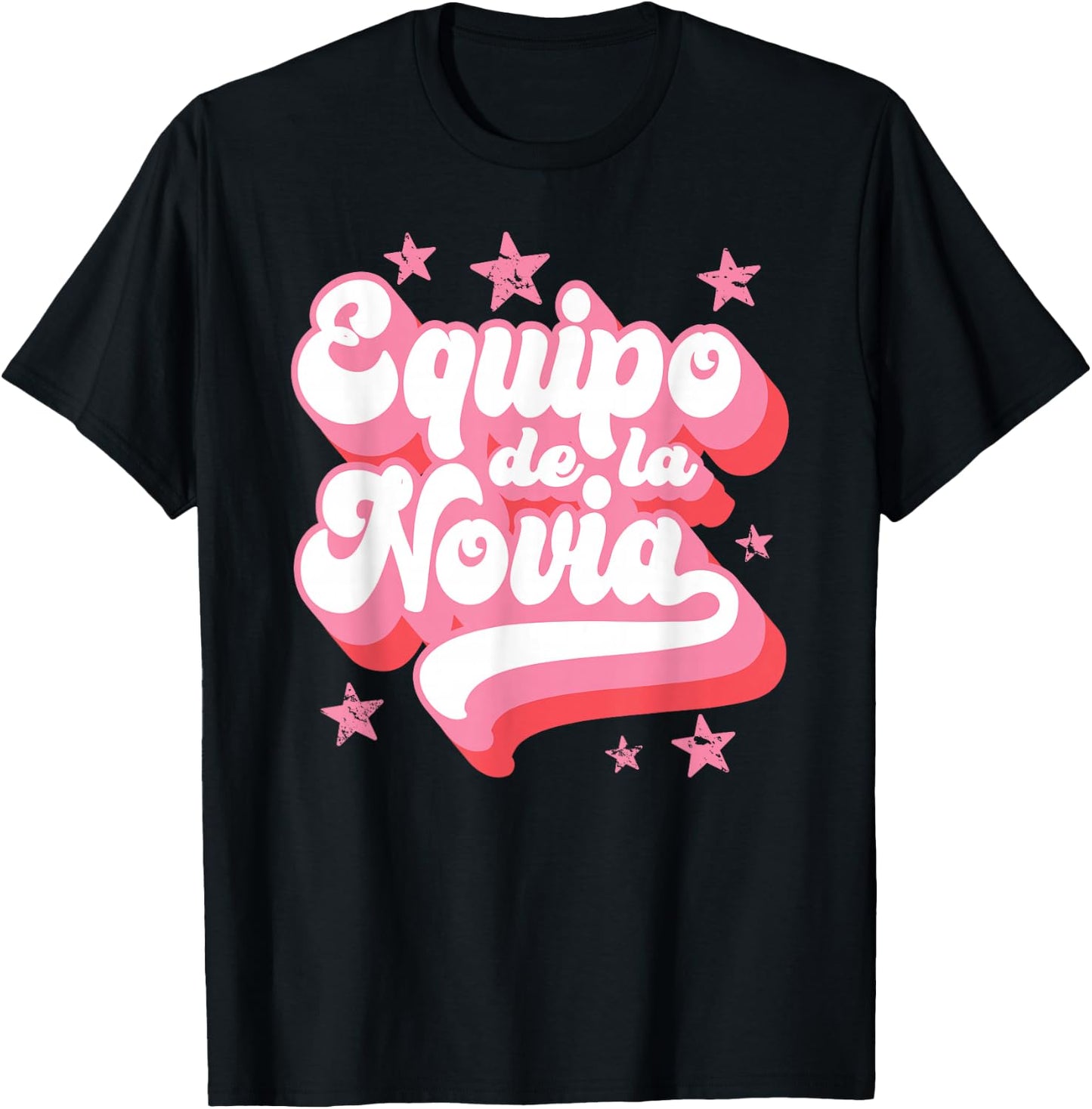 Equipo de la Novia, Spanish, Bachelorette Party, Team Bride T-Shirt - T-Shirt | Black
