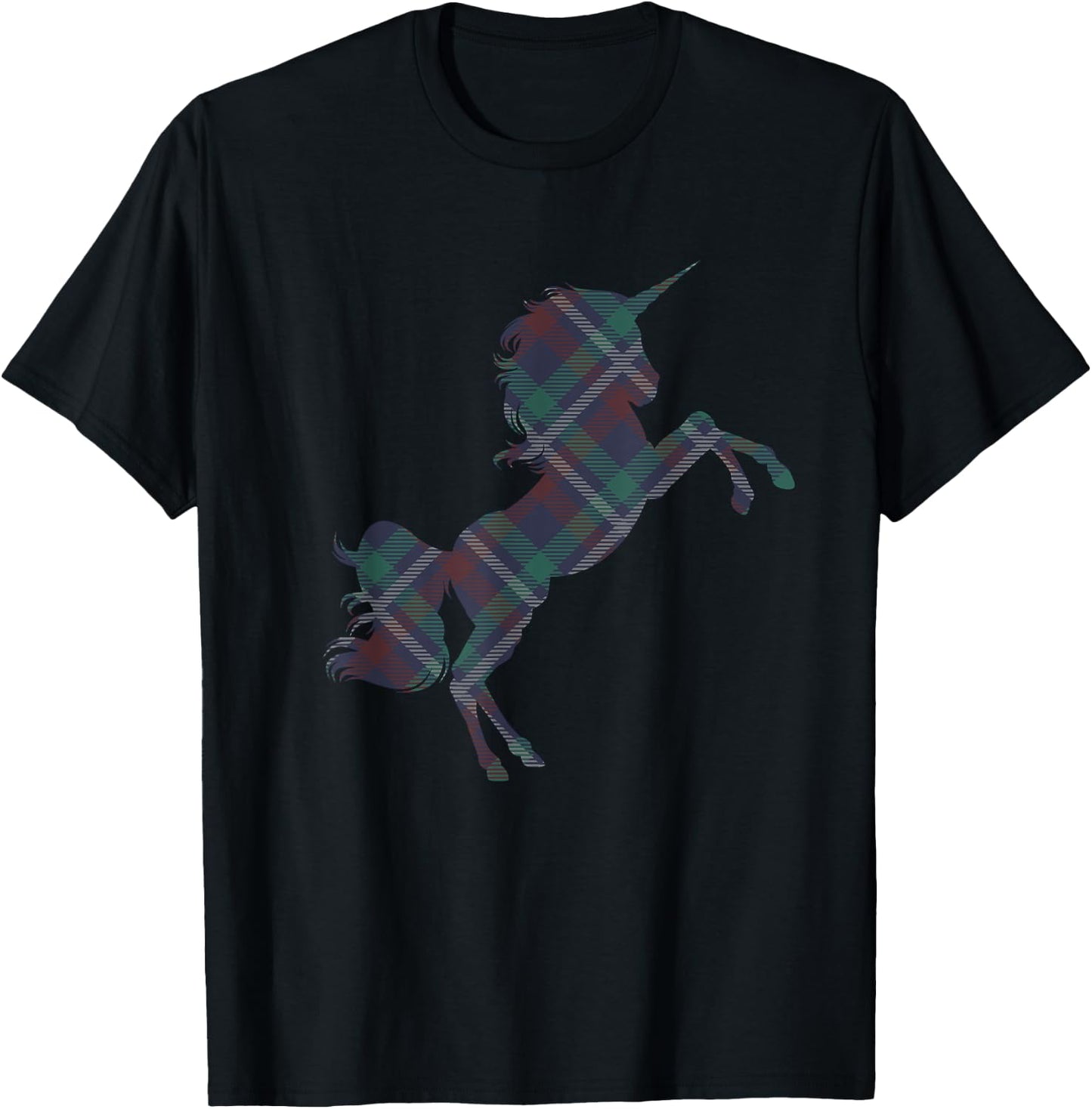 Scotland Flag Scottish Unicorn T-Shirt - T-Shirt | Black