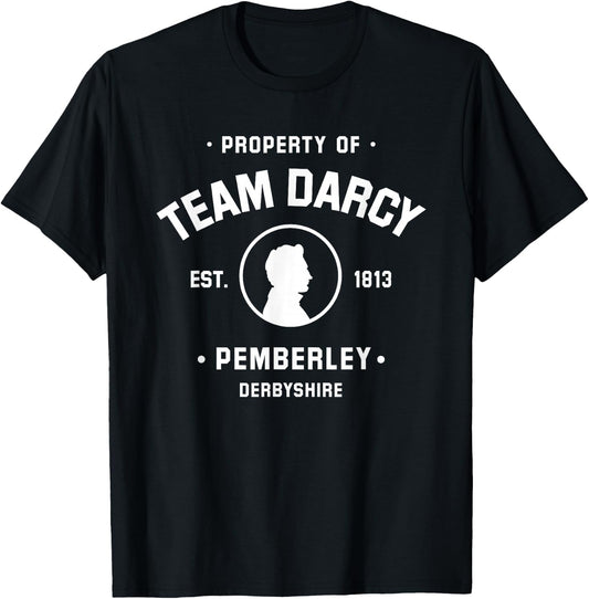 Mr Darcy Pride and Prejudice Jane Austen - Team Darcy T-Shirt - T-Shirt | Black