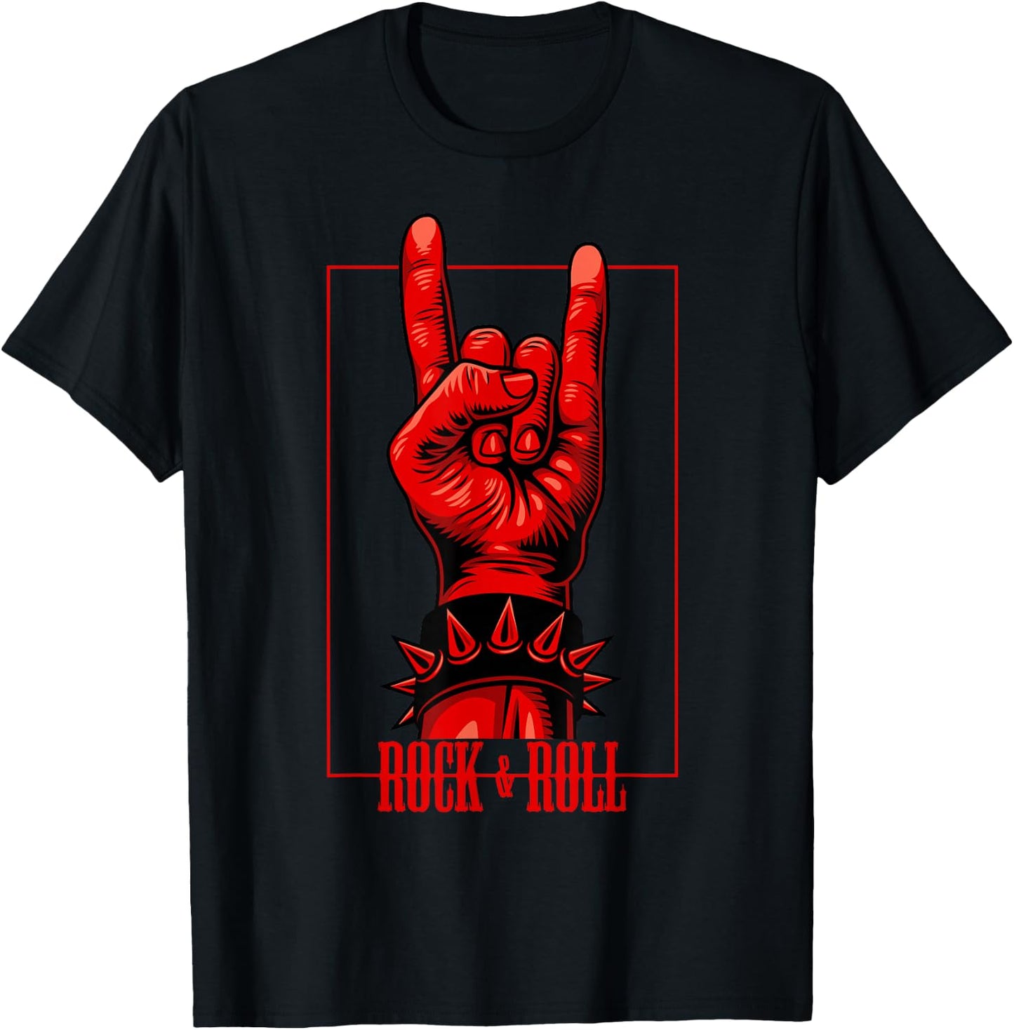 Rock & Roll Devil Greetings Rocker Concert T-Shirt - T-Shirt | Black