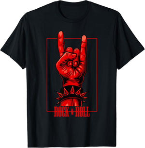 Rock & Roll Devil Greetings Rocker Concert T-Shirt - T-Shirt | Black