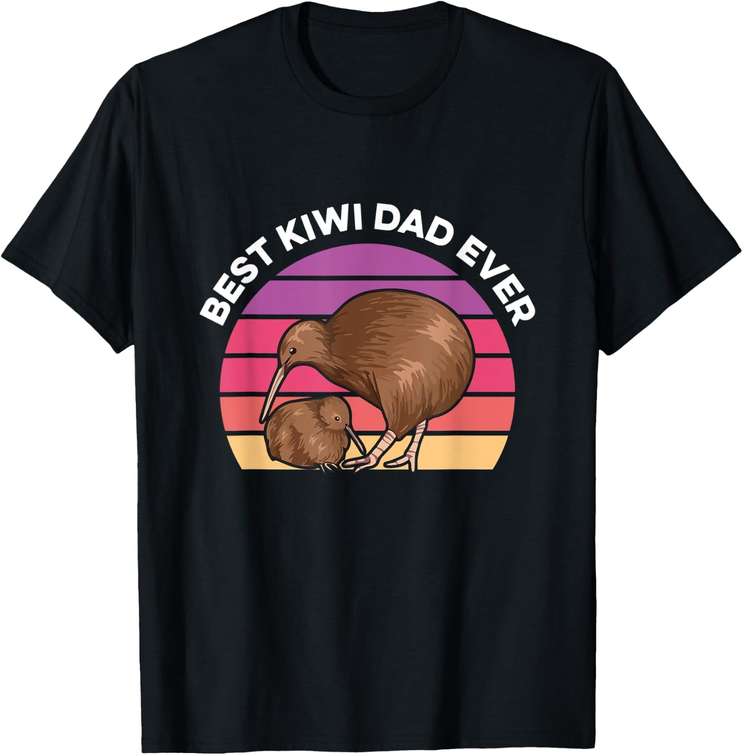 Best kiwi Dad ever Design for a Kiwi Dad T-Shirt - T-Shirt | Black