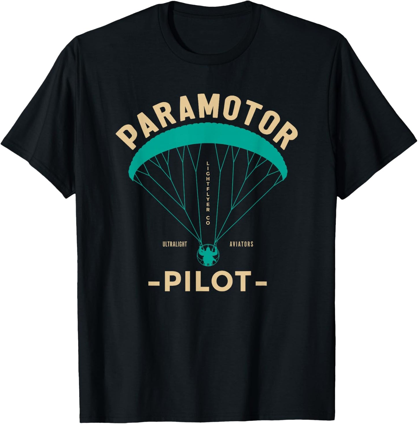 Paramotor Pilot - Powered Paragliding T-Shirt - T-Shirt | Black