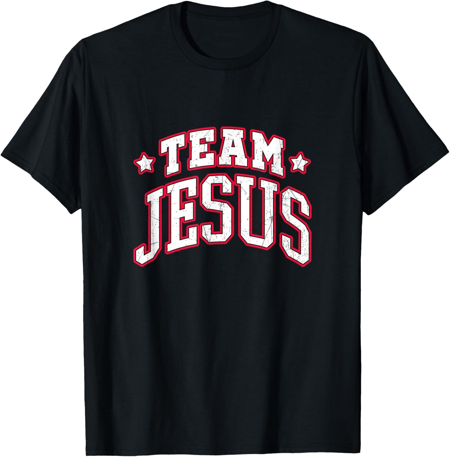 Team Jesus. Christian Statement T-Shirt - T-Shirt | Black
