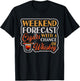 Weekend Forecast Cigars With A Chance Of Whiskey T-Shirt - T-Shirt | Black