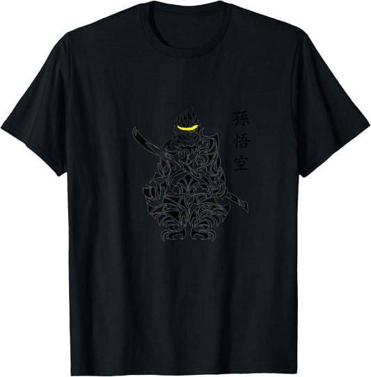Sun Wukong The Monkey King Kung Fu T-Shirt - T-Shirt | Black