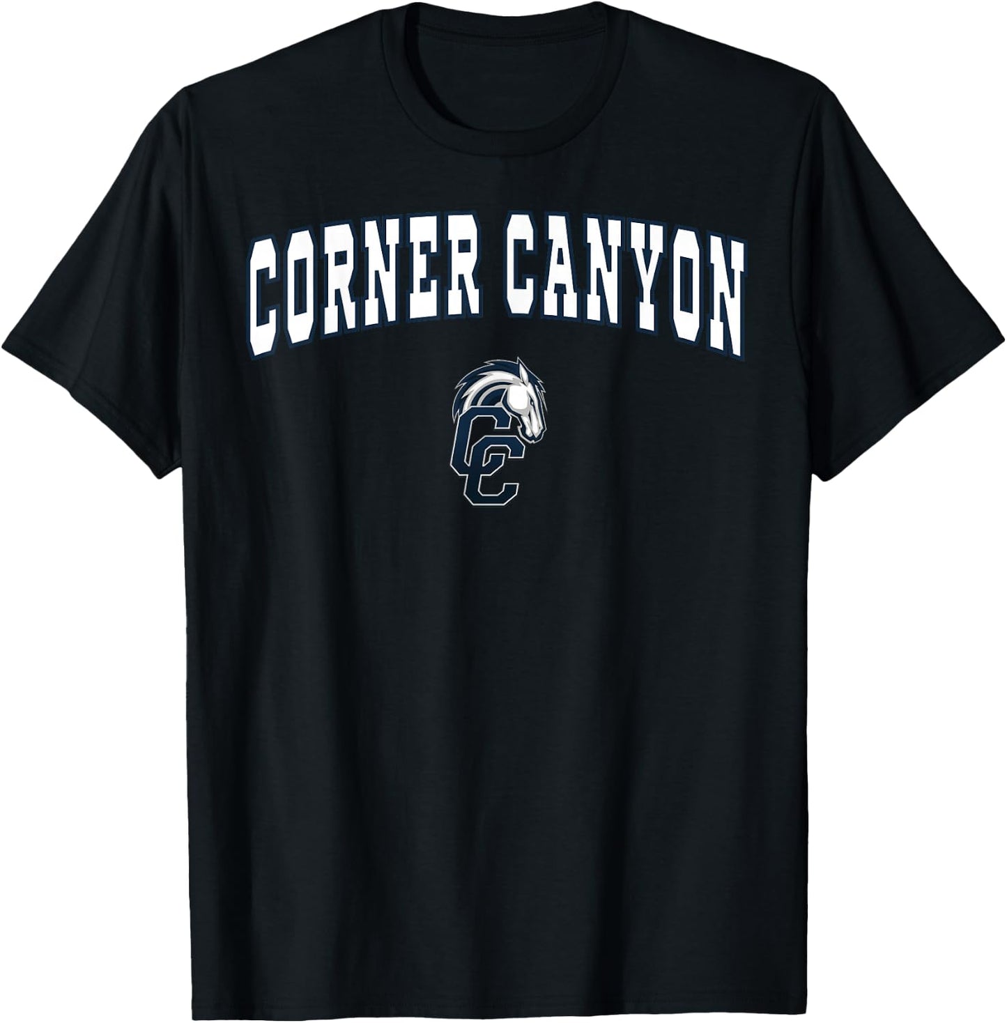 Corner Canyon High School Chargers C2 T-Shirt - T-Shirt | Black