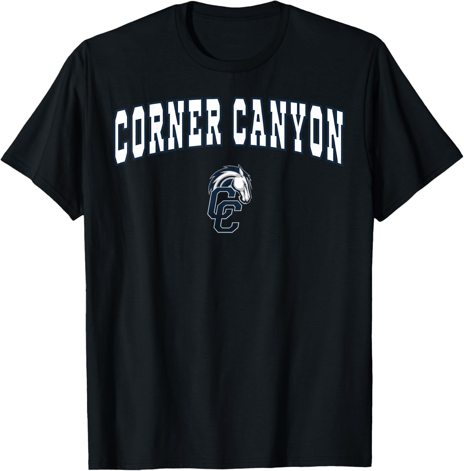 Corner Canyon High School Chargers C2 T-Shirt - T-Shirt | Black
