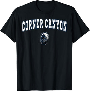 Corner Canyon High School Chargers C2 T-Shirt - T-Shirt | Black