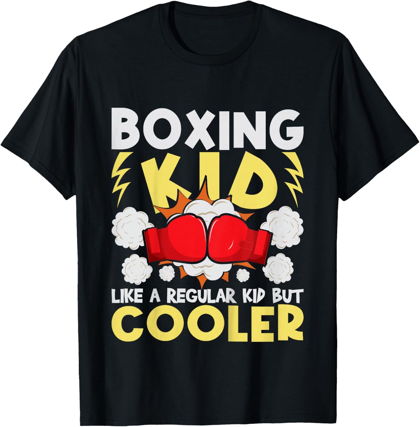 Boxing Kid Like A Regular Kid But Cooler - Boxer Kickboxing T-Shirt - T-Shirt | Black
