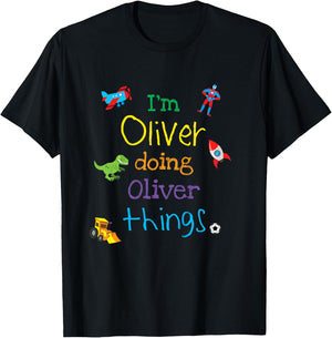 Oliver Kids Clothes Gift Little Boys T-Shirt - T-Shirt | Black