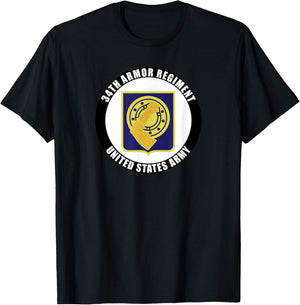 34th Armor Regiment United States Army Veteran Military T-Shirt - T-Shirt | Black