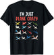 I'm Just Plane Crazy - Aviation Gifts for Aircraft Pilots T-Shirt - T-Shirt | Black