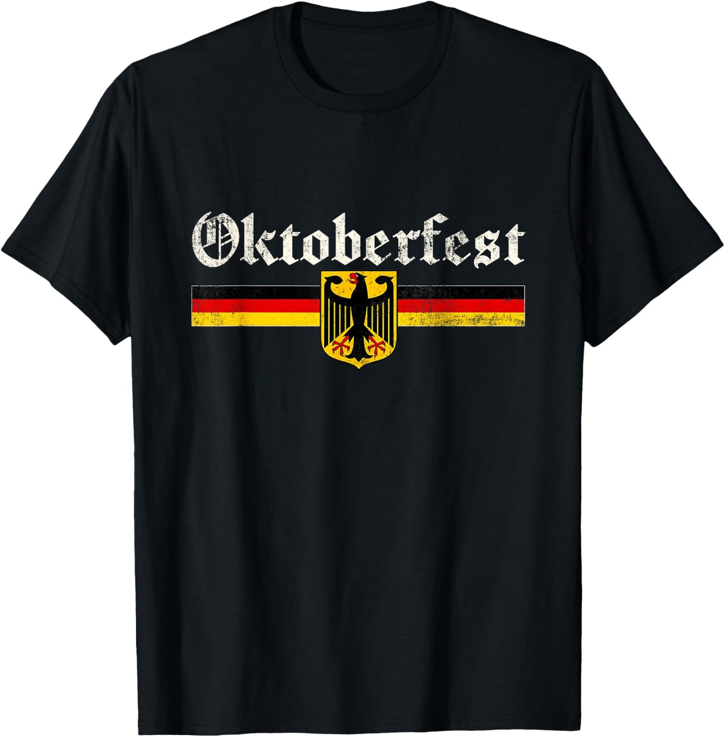 Vintage Oktoberfest Octoberfest German Drinking Festival T-Shirt - T-Shirt | Black