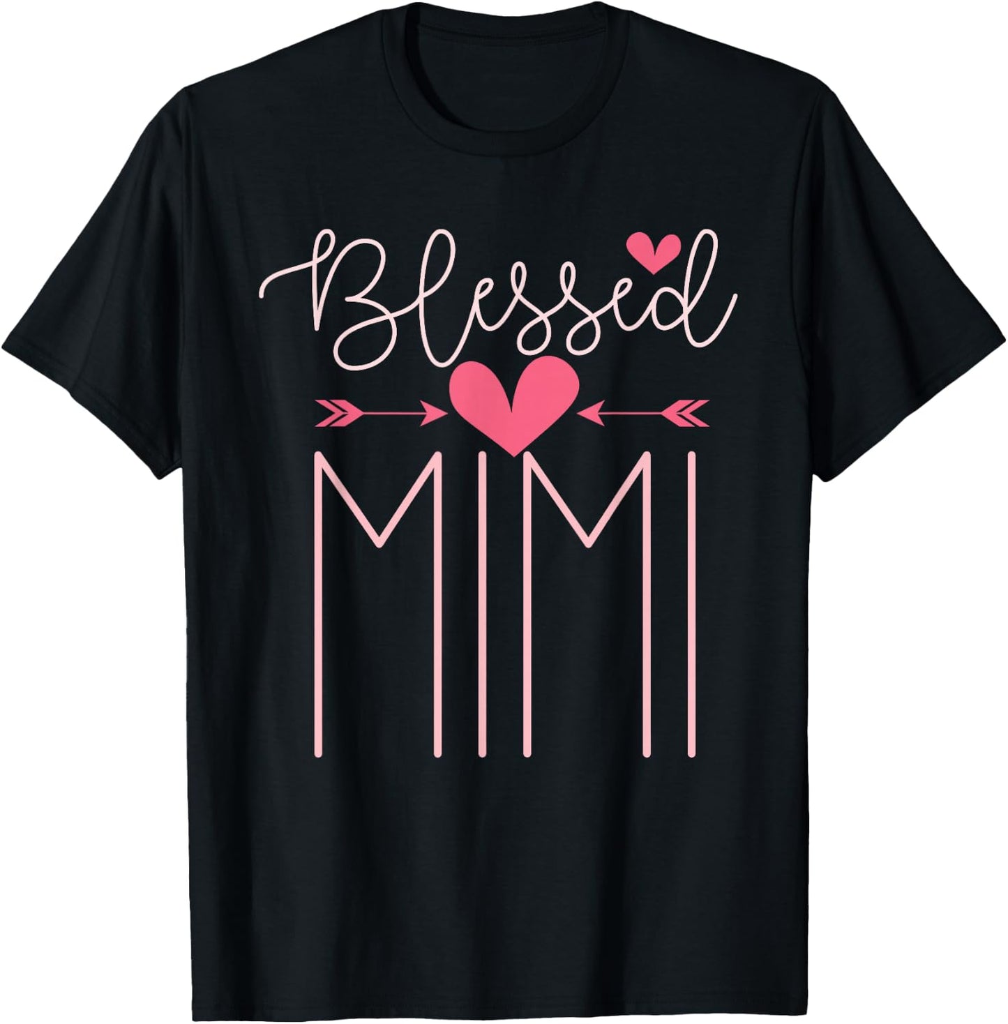 Blessed Mimi Mothers Day Grandparents Day Mimi T-Shirt - T-Shirt | Black