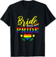 Bride With Pride Lesbian Bachelorette Party T-Shirt - T-Shirt | Black