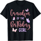 Grandpa of The Birthday Girl Butterfly Party Matching Family T-Shirt - T-Shirt | Black