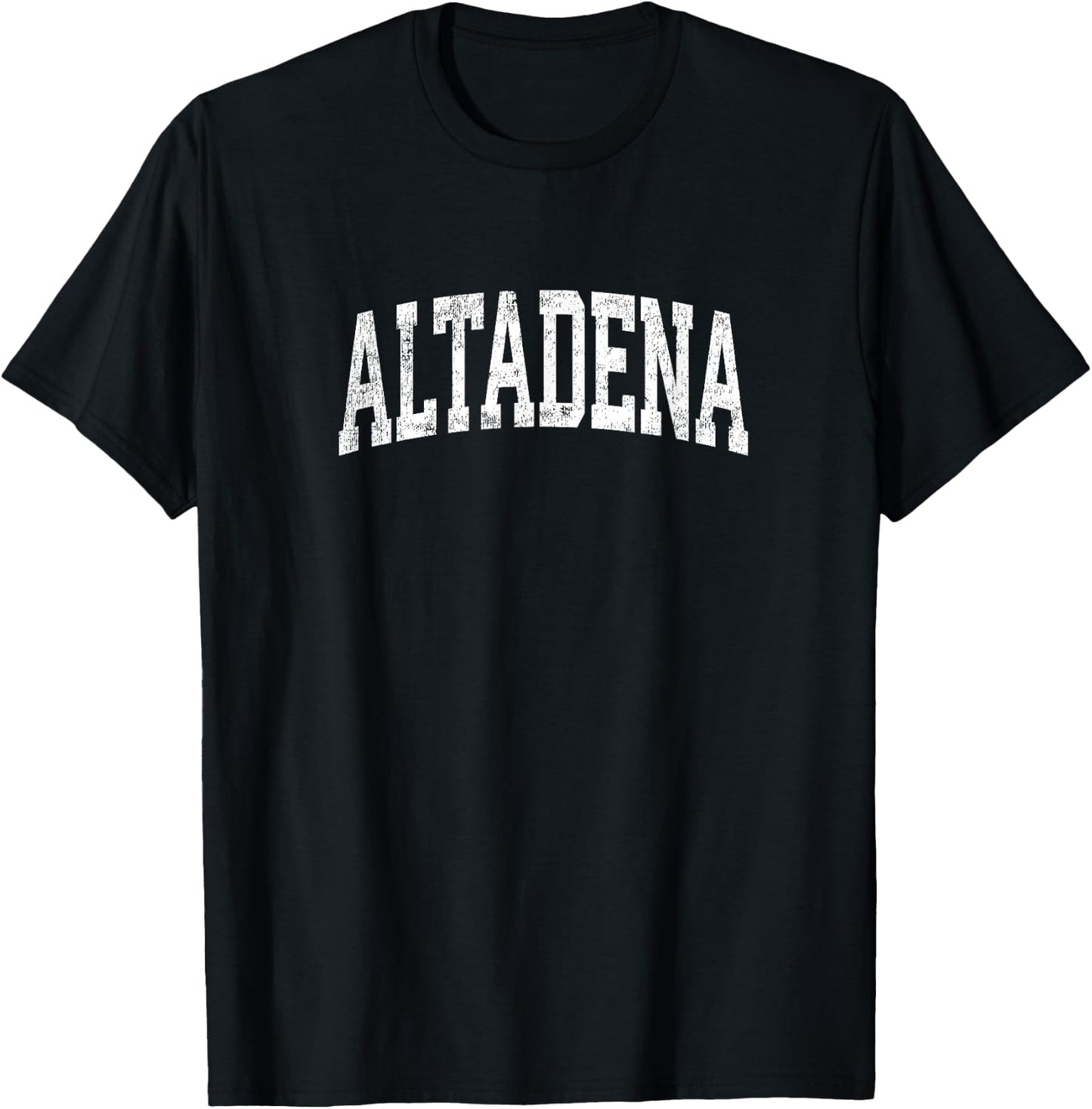 Altadena California CA Vintage Athletic Sports Design T-Shirt - T-Shirt | Black