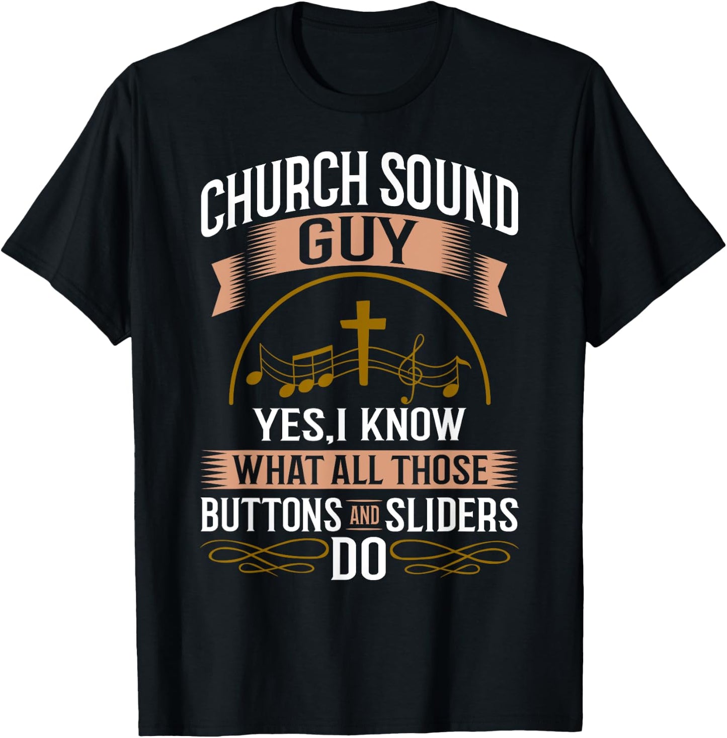 Church Sound Engineer Audio System Music Christian T-Shirt - T-Shirt | Black