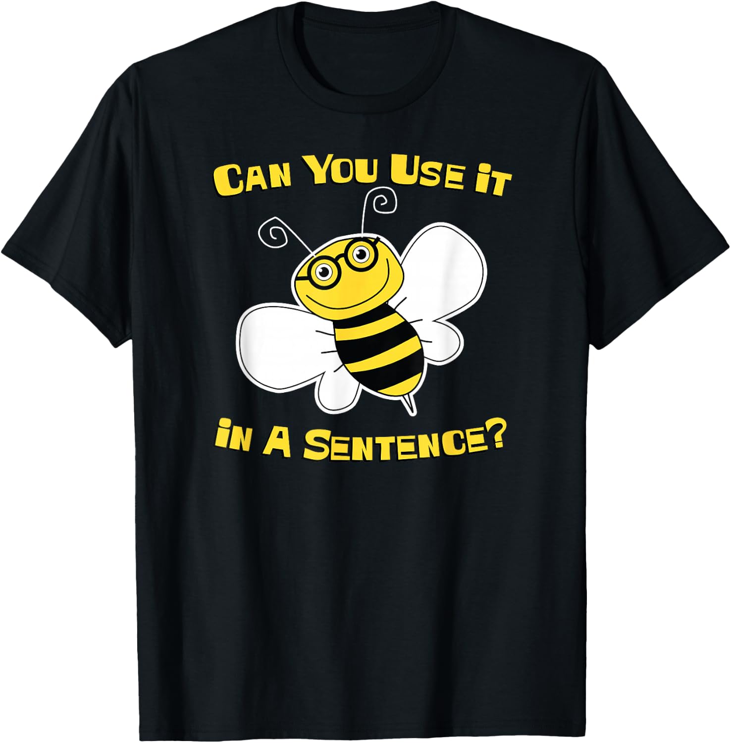 Cute Spelling Bee T Shirt for Competitive Word Loving Kids T-Shirt - T-Shirt | Black