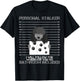 Poodle Personal Stalker Dog Owner Pet Water Retriever Lover Men Women Kids T-Shirt - T-Shirt | Black