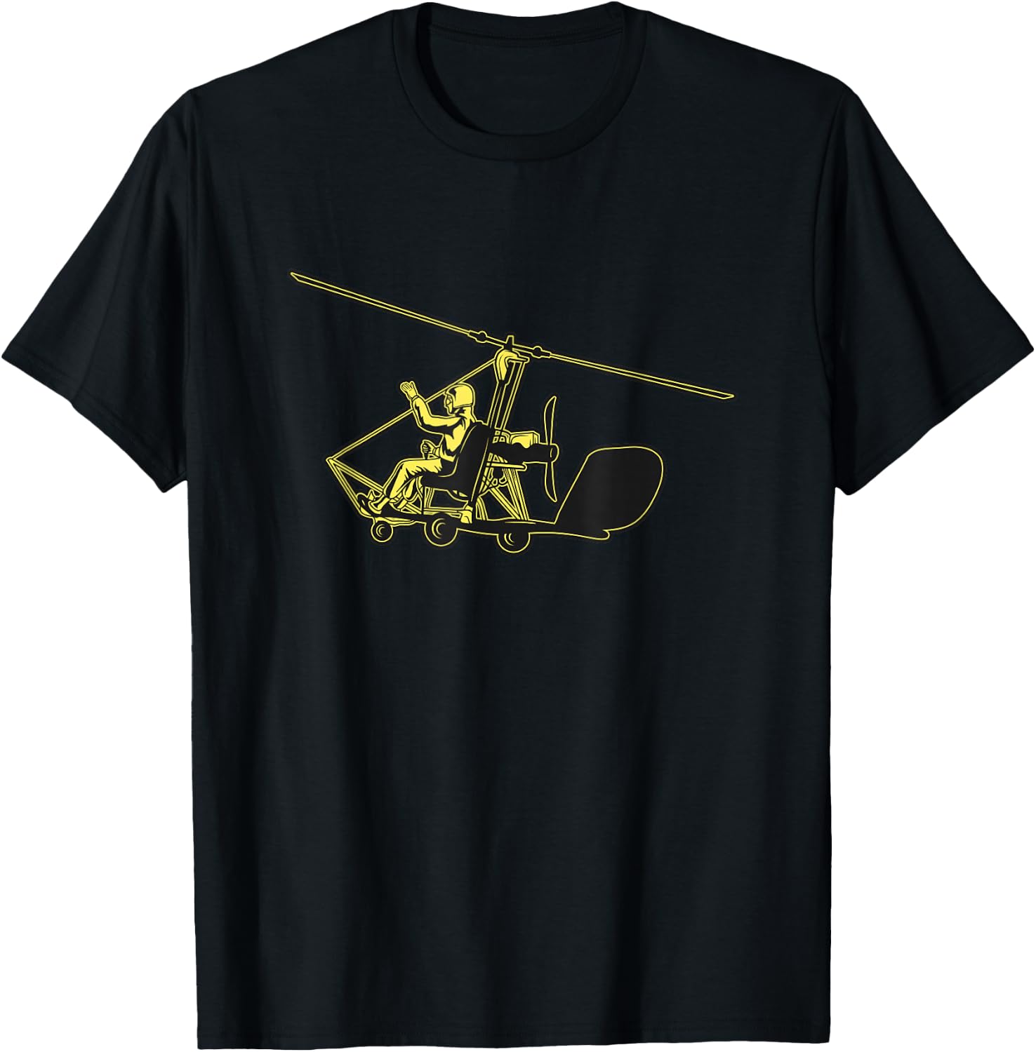 Gyrocopter gyrocopter gyrocopter T-Shirt - T-Shirt | Black