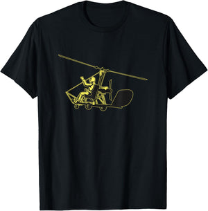 Gyrocopter gyrocopter gyrocopter T-Shirt - T-Shirt | Black