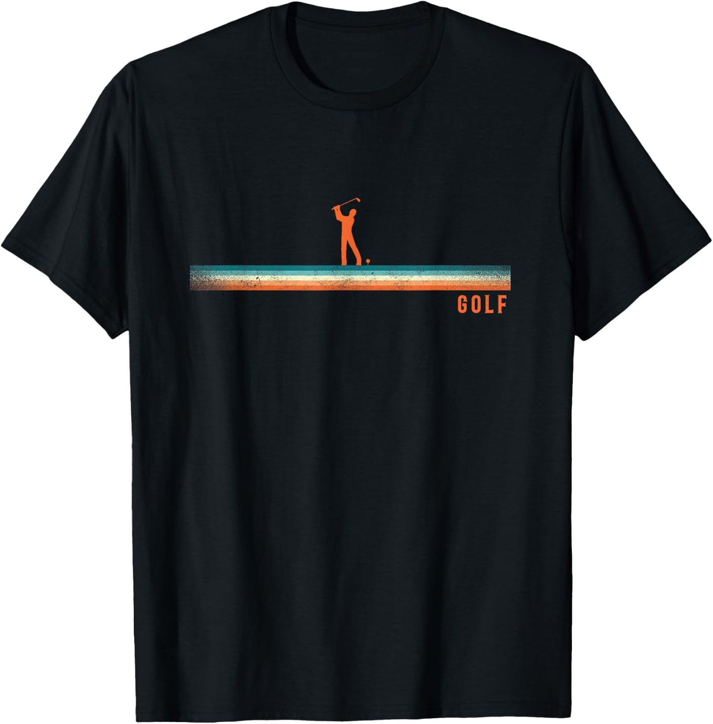Golf Retro Vintage Golf T-Shirt - T-Shirt | Black