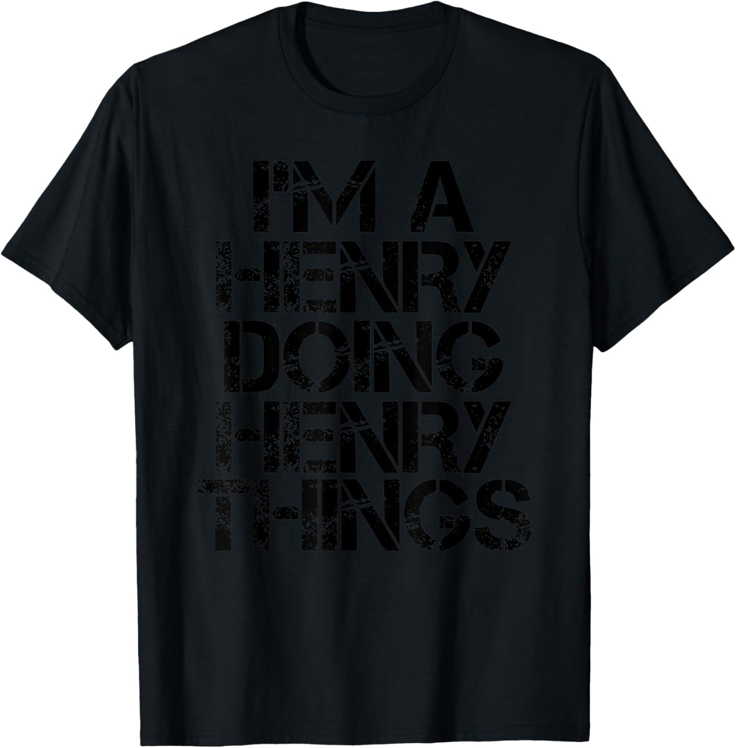 HENRY Funny Surname Family Tree Birthday Reunion Gift T-Shirt - T-Shirt | Black