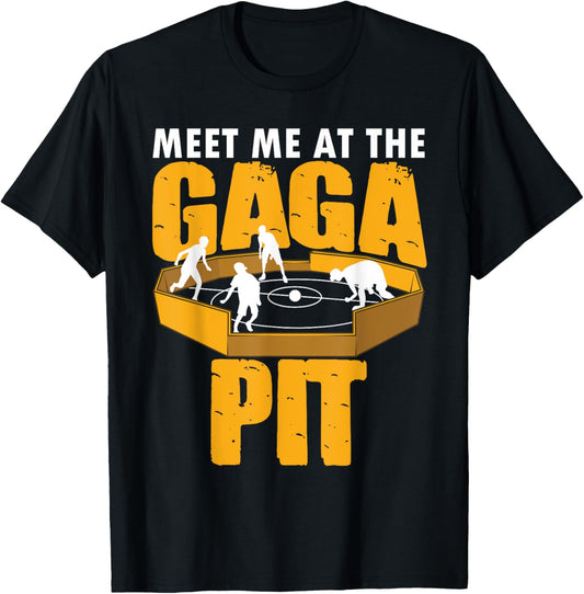 Cool Gaga Ball Gift Kids Funny Gaga ball Pit Dodgeball T-Shirt - T-Shirt | Black