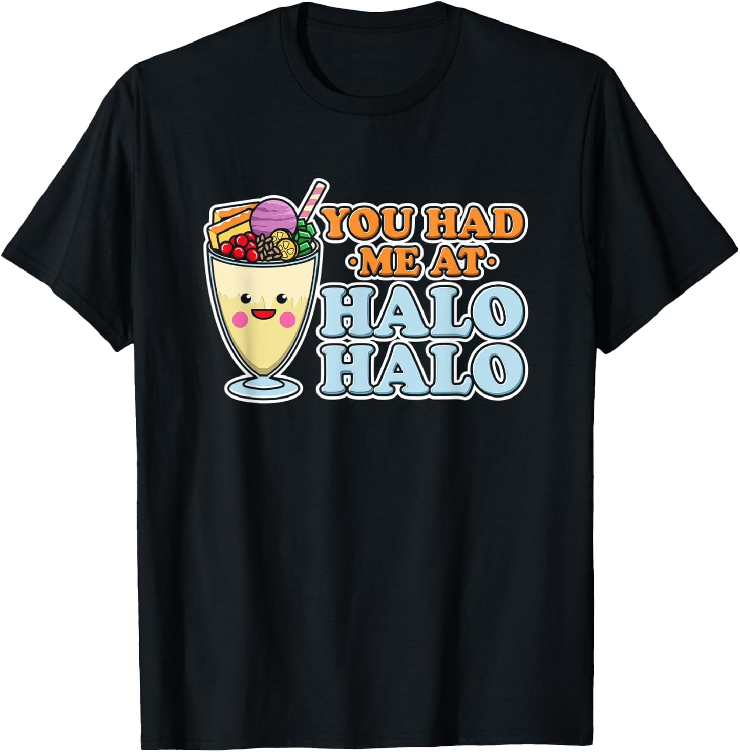halo halo filipino ice shaver / Philippines Tagalog dessert T-Shirt - T-Shirt | Black