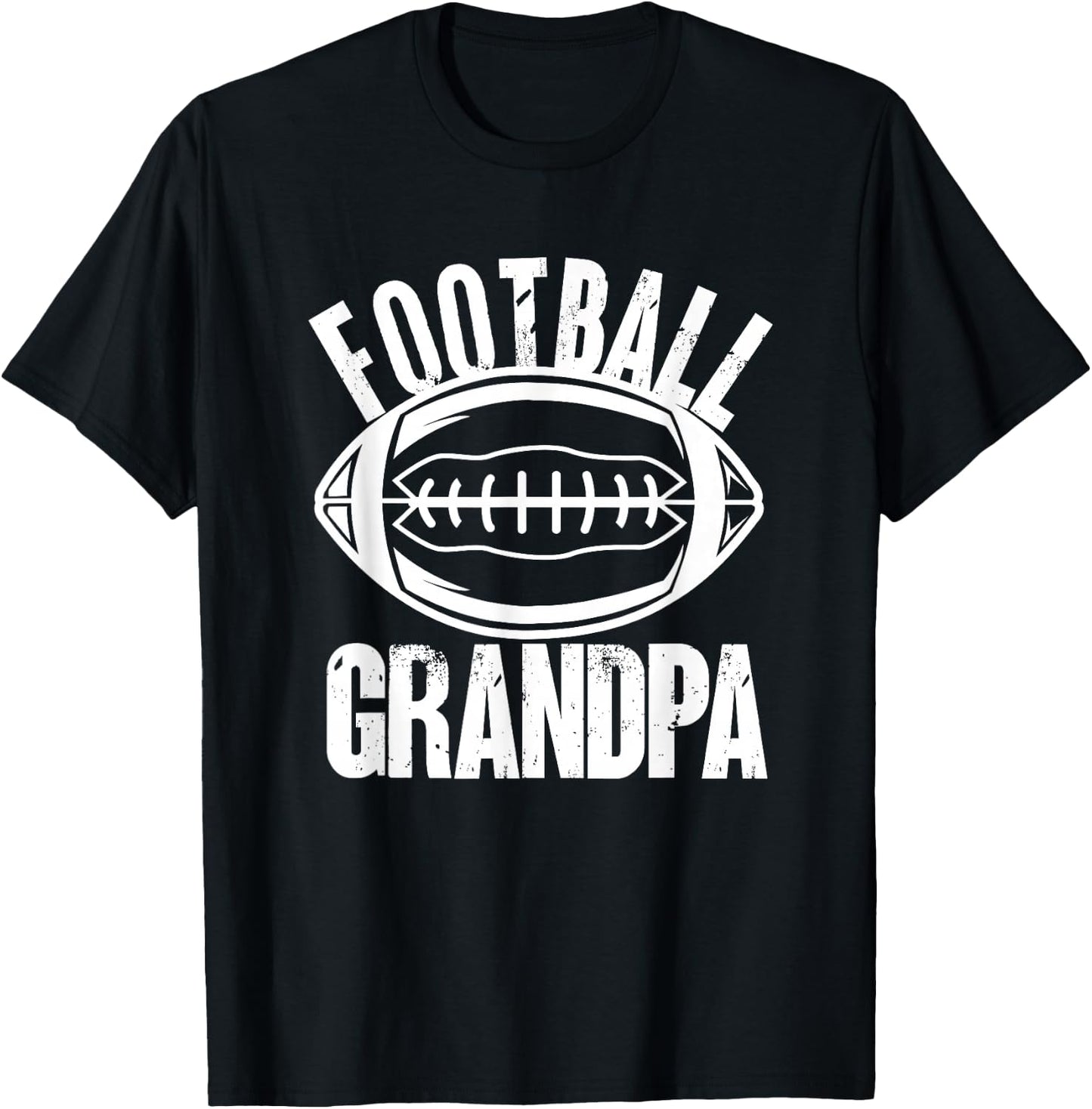 Funny Grandpa American Football T-Shirt - T-Shirt | Black