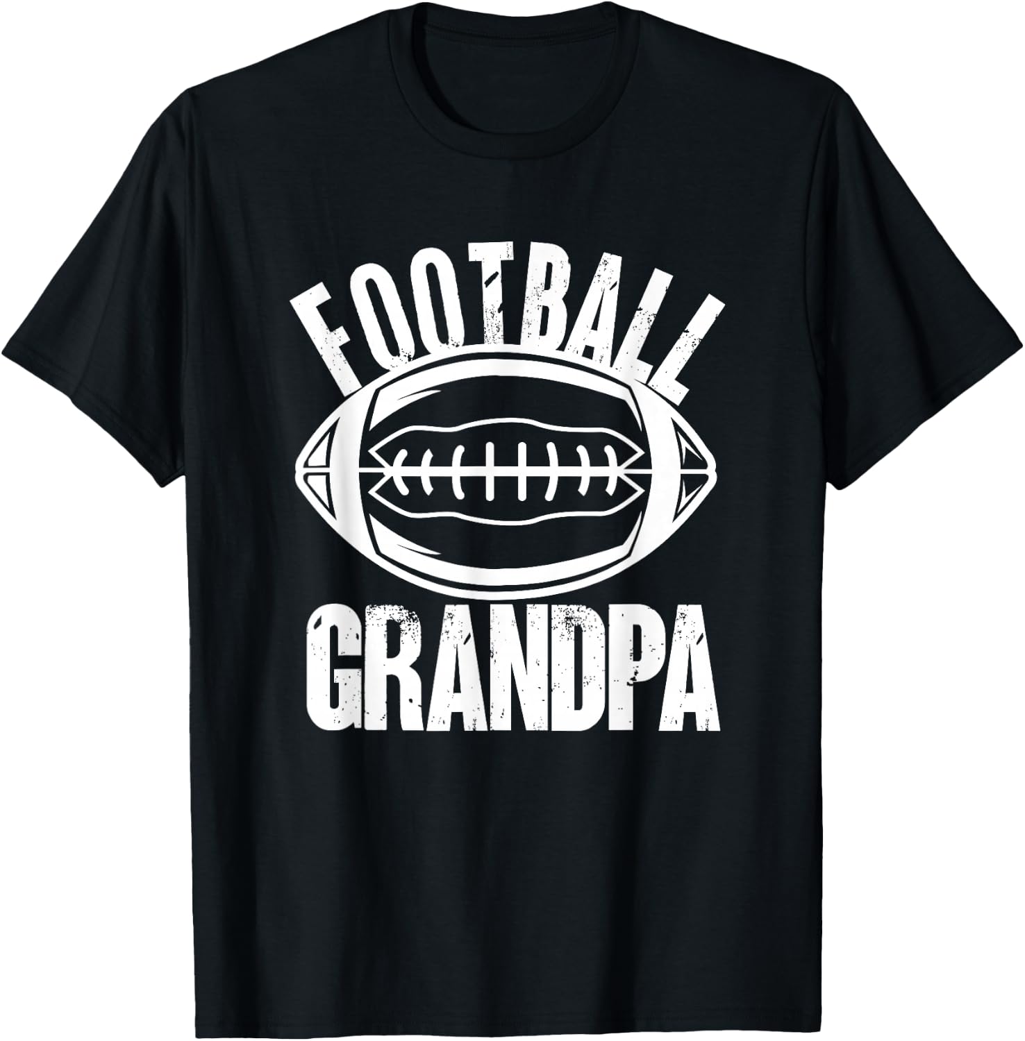 Funny Grandpa American Football T-Shirt - T-Shirt | Black