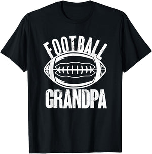 Funny Grandpa American Football T-Shirt - T-Shirt | Black