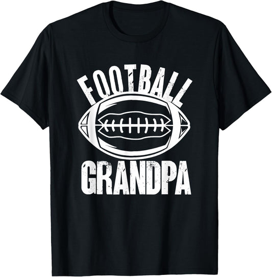 Funny Grandpa American Football T-Shirt - T-Shirt | Black